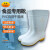 丽泰食品卫生靴白色中高低筒耐油耐酸碱防水防滑雨靴牛筋底 丽泰白色食品靴中筒 36
