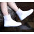 惠得利防水鞋套户外防雨防滑防滑耐磨PVC鞋套反复使用加厚鞋套椰奶白35-46码