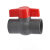 钢隋PVC螺纹塑料阀门水管开关灰色 一个价  75内丝DN65/2.5寸 