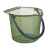 启麓 塑料桶 JY-C058 大号手提水桶塑料桶加厚拖把桶清洁桶8L 绿色 1个装