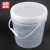 赫思迪格 JG-405 透明水桶 塑料桶 密封打包桶 带盖密封包装桶 食品级小水桶涂料桶 20L