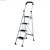 得力(deli) 可折叠梯子工程梯子双层钢管多功能人字梯 四步梯 DL509004