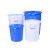 知旦 水桶 含盖60L塑料水桶外径:445*530mm小区户外酒店垃圾桶工业大桶物业水桶化工圆桶 ZST-60L