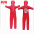 腾驰（CT）安防用防身锻炼假人消防演练假人形沙袋红色k011款高165cm重40kg