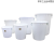 加厚大号塑料桶大白桶带盖装水桶装米桶 圆桶桶消防桶 200L桶（无盖）白色;