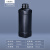 加厚黑色塑料桶密封遮光化工原料方形空桶2/3/5/6/10L升 1L方瓶黑色65个装大包