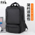 袋鼠（KANGAROO）双肩包男2024新款时尚背包15.6英寸商务笔记本电脑包休闲书包 黑色 16英寸