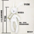 乔克思婴儿安抚陪睡小熊宝宝毛绒玩具布娃娃公仔40～53厘米 白色兔子 40～53厘米