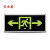 百士安 消防通道安全出口 自发光疏散应急指示灯悬挂夜荧光标志牌无需电源 单面双向