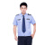 阿力牛 ASF36 夏季短袖衬衫 保安衬衣物业酒店工作服套装 蓝色短袖衬衣（送配件） M-165 