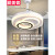 爱美者隐形风扇灯餐厅吊扇灯客厅卧室现代简约带灯一体吊灯北欧 48寸-七彩变光+变频遥控