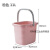 水桶加厚长方形手提塑料小方桶拖把桶水桶桶大号桶 粉色11L