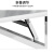 中伟（ZHONGWEI）不锈钢餐桌折叠桌酒店农村吃饭桌经济形单层分体款大餐桌含6把椅