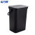 希万辉 壁挂式垃圾桶简约有盖手提悬挂式收纳桶【大号12L绿色】XWH0180