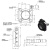 科睿才 30mm笼式轴向带微调旋转360°安装座 L30T-WXSM1M H20435 