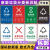 垃圾分类标识贴纸 干湿可回收不可回收有害厨余垃圾桶标语标识牌 广州彩色底版厨余垃圾(GZ-03) 15x20cm
