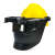 锐麻电焊高空作业矿翻盖式插槽式高空电焊面罩配安全帽焊接面罩电焊帽