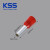 KSS欧式端子ET系列管型端子凯士士冷压针型端子多规格可选 ET1.0-8RD红色 （100个）