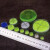 贝玛伦万向水平仪水平泡圆形水平珠带刻度绿红外线激光高精度工 Φ18x9白（3个）