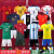 斯塔弗世界杯儿童足球服阿根廷三星法国巴西梅西C罗内马尔球衣套装定制 23-24皇马主场-7号C罗 18码（100-110CM 40-46斤）