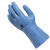 代尔塔 201920 9.5码 乳胶植棉防化手套长度30CM9.5码蓝色1副装