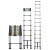 BGA-23 多功能铝合金 竹节直梯 加厚升降折叠梯子  伸缩梯 单面直梯6.3米