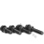 ONEVAN发黑8.8级外六角螺丝带垫片 M20*40(5套) 螺栓螺母平垫弹垫四件套组合