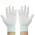 手套劳保耐磨工作布女干活透气薄款双半指男工地干活薄尼龙白 白色尼龙手套(12双) S