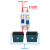 电动车双电瓶切换空开 直流断路器60V72V84V两进一出电池转换开关 转换开关63A