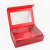FGHGF红色折叠通用灵芝包装盒鱼胶礼品盒羊肚菌盒松茸名贵礼品盒手提袋 小号+横版手提袋 零售