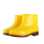 安先达雨鞋 短筒水鞋 户外防滑胶鞋 耐磨雨靴 洗车雨靴 黄色 41 