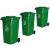 超宝（CHAOBAO）B-002 环卫酒店物业大号带盖垃圾桶 100L绿色