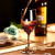 红琳琅欧式珐琅彩水晶红酒杯醒酒器套装家用玻璃高脚杯葡萄酒杯2个 绿色鸳尾酒杯X2+醒酒器精美礼盒