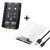 CY双盘位M.2 NVME SSD RAID阵列移动硬盘盒TYPE-C USB3.2 GEN 20G 透明银色双NGFF 官方标配