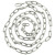 筑筠 链条 金属铁链链条 304不锈钢防盗链锁  单位/条 直径3mm长5米 