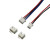 XH2.54公头带线+直（弯）针座端子连接器接插件0.3平方L=15CM 5P 单要公头带线15cm