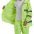 大杨RF723反光警示雨衣 多功能雨衣雨裤套装 荧光绿180 防汛救援分体警示服