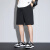 Lee NELLY冰丝男士短裤运动健身休闲裤薄款透气中裤夏季外穿直筒五分裤 黑色 XL