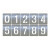 盛融乾数字喷漆模板镂空喷字模具0-9编号编码刻字卡槽字牌字母停车位库1 40CM字高0-9数字(塑料PVC) 共10