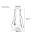 实验器材锥形瓶带塞玻璃三角烧瓶烧杯化学实验器材锥形瓶带塞50/150/250/500/1000ml 直口三角瓶100ml