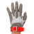 304不锈钢钢环手套防电锯屠宰机械防割5级防切割钢丝劳保防护手套 XL橙腕带