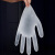 联嘉 一次性加厚PVC手套 透明PVC用防油实验美容橡胶手套 100只 M码