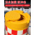 防撞桶筒高速公路道路隔离防撞墩路墩子路障水桶圆柱形警示反光桶 全新料吹塑80*60黑黄