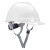 蓝炎 京山诺安 应急用安全帽印字建筑工地工程施工工厂定制加厚透气头帽 V型安全帽透气旋钮白色