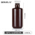 比克曼生物（BKMAM）塑料试剂瓶hdpe 白色棕色螺口小口 样品瓶取样瓶 【棕色1000mL】5个/包 1包