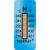英国thermax测温纸 温度贴纸热敏感温纸温度标签条8格10格10条/本 5格H216-249℃