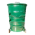 普力捷（PULIJIE）成都360升户外铁垃圾桶大号市政环卫用加厚圆形挂车室外铁桶厂 货期三天 1.6厚无盖绿色