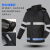 久匀 反光雨衣雨裤套装 交通环卫救援成人分体骑行雨衣套装 蓝格黑雨衣 L码(165-170)