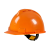 君御PE安全帽 1501豪华V型 工地国标男加厚防砸透气工业头盔 防护帽子  橙色 一个价