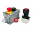 定制LA53防水防爆控制控钮盒指示灯急停单钮开关按钮BZA8050防腐 2位平钮+急停钮